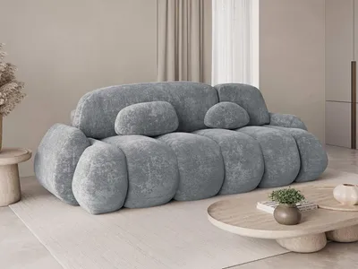 Produktbild von Moderne Schlafcouch mit Schlaffunktion und Bettkasten – Komfort und Funktionalität in einem - Sofa Stone – Dunkelgrau (Vibe 95)