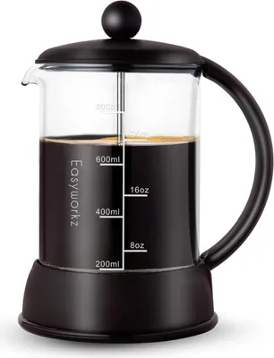 Image de Grande cafetière French Press de 800ml en verre borosilicaté