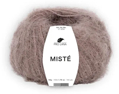 Produktbild von Pro Lana MISTÉ Wolle Merino Extrafine 50 g 150 m Flauschgarn Strickgarn Farbe 010 - braun