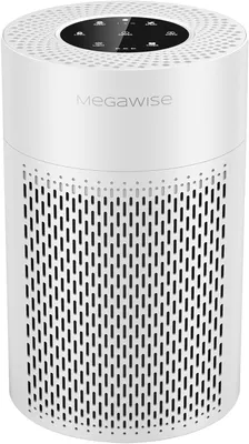 Produktbild von MEGAWISE Intelligenter Luftreiniger für große Räume bis 100 m², H13 True HEPA-Filter, Luftqualitätssensor, Schlafmodus
