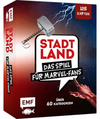 Produktbild von Kartenspiel: Stadt, Land, ... Das inoffizielle Spiel für Marvel-Fans mit 128 Karten. Der Spieleklassiker mit über 60 starken Kategorien für alle Super