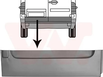 Produktbild von VAN WEZEL Heckklappe hinten links 3076149 passend für MERCEDES-BENZ SPRINTER 3-t Kasten (903) SPRINTER 3-t Bus (903) SPRINTER 2-t Kasten (901, 902)