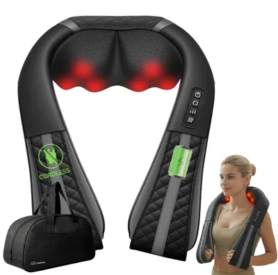 Produktbild von Shiatsu Nackenmassagegerät Snailax, kabellos, mit Wärme, Massagegerät