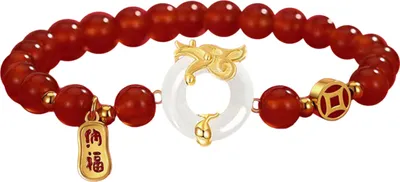 Produktbild von 2024 Chinesisches Drachenarmband Neujahrsglücksperlenanhänger Dehnbares Armband Frauen Neujahrsgeschenk