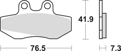 Zdjęcie produktu dla Klocki hamulcowe kpl. TRW MCB629