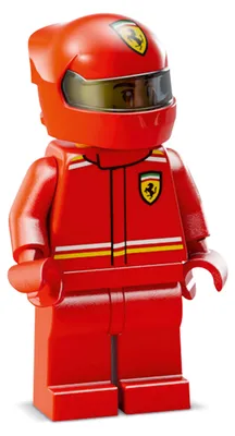 Zdjęcie produktu dla Figurka LEGO Minifigurka kierowcy Ferrari SF-24 – Speed Champions (sc122) – nowa
