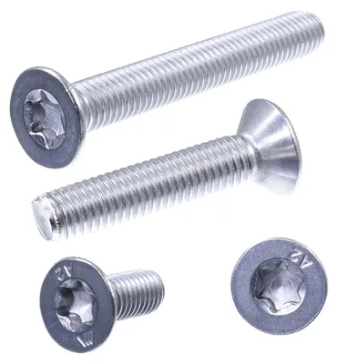 Immagine prodotto di SECCARO Vite a testa svasata M6 x 40 mm, acciaio inox V2A VA A2, ISO 14581, esagono cavo (TX), 20 pz