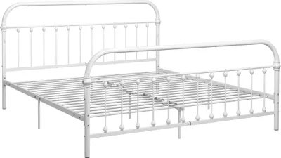 Obrázek produktu pro vidaXL Postelový rošt White Metal 180×200 cm
