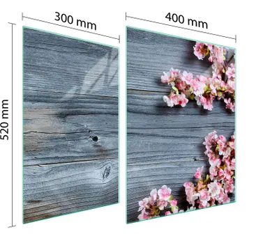 Produktbild von Glasschutzplatte Für Herd 70X52 Holz