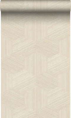 Imagen del producto de Origin Wallcoverings papel pintado 3D gráfico beige claro 50 x 900 cm