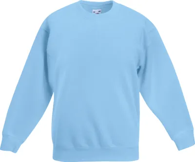 Image de Fruit Of The Loom Pulls pour enfants Classique 80/20 (2 pièces/paquet) RW6857 (7/8 ans) (Bleu ciel)