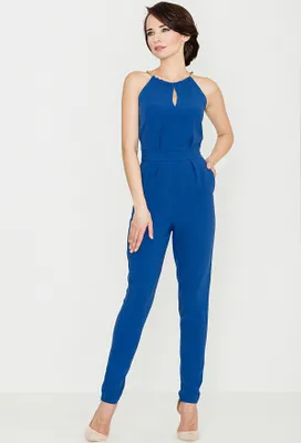 Produktbild von Lenitif Jumpsuit für Frauen Valdigt K338 hellblau XL