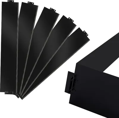 Produktbild von Izrielar Rasenkante Wegbegrenzung Beeteinfasung Garteneinfassung Zaun Mähkante Schwarz 100x15cm 5m