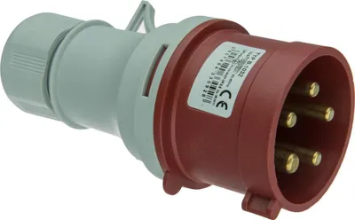 Immagine prodotto di Spina CEE 32A 5 poli corrente forte IP44 400V 6h rosso