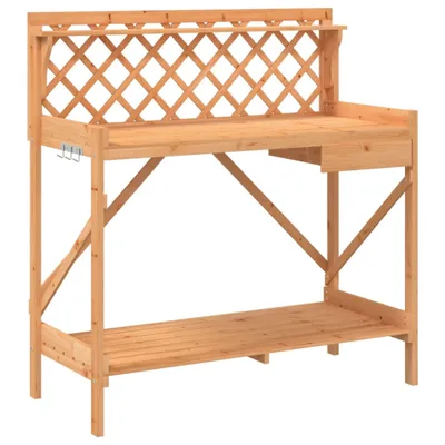 Produktbild von Pflanztisch mit Rankgitter Braun Massivholz Tanne