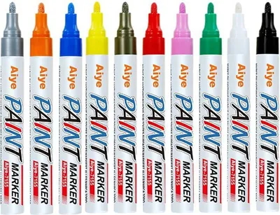 Produktbild von INF 8 Farben Farbmarker Set für Steininschriften - Wasserdicht und Lichtecht