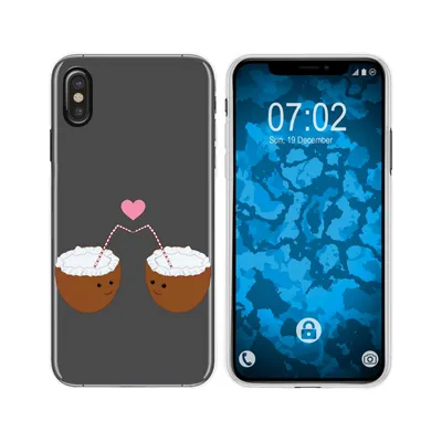 Produktbild von PhoneNatic Case kompatibel mit Apple iPhone Xs Max Silikon-Hülle Sommer Coconuts M3