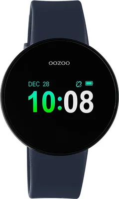 Obrázok produktu pre Oozoo náramkové hodinky tmavo modré silikónové Oozoo Smartwatches Dámske multifunkčné hodinky UOQ00208