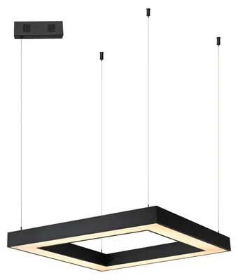 Zdjęcie produktu dla Immax NEO CANTO SLIM Smart – lampa wisząca 80 x 80 x 7 cm, 60 W, czarna, Zigbee 3.0