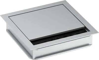 Produktbild von BACHMANN LOOP SQUARE Kabeldurchführung, 120mm, silberfarben