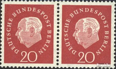 Produktbild von Briefmarken Berlin (West) 1959 Mi 184wP waagerechtes Paar postfrisch Heuss