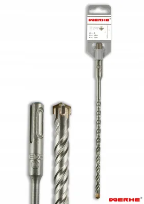 Zdjęcie produktu dla WERHE Wiertło krzyżowe do betonu SDS PLUS 6x260 mm