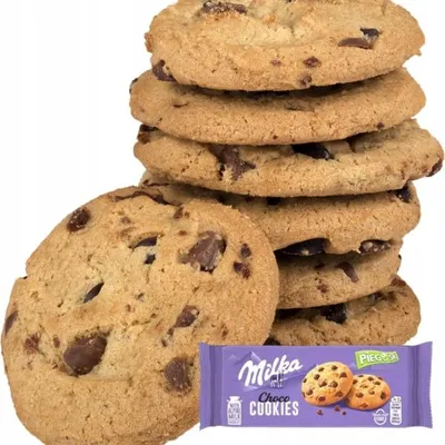 Obrázok produktu pre Milka Pieguski Choco ciastka z kawałkami czekolady 135 g