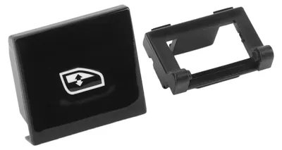 Image de Couvercle de bouton d'interrupteur de fenêtre 1 Couvercle de bouton d'interrupteur de fenêtre principal avant gauche pour Cayenne 2018-2024 971959858C Piano Black