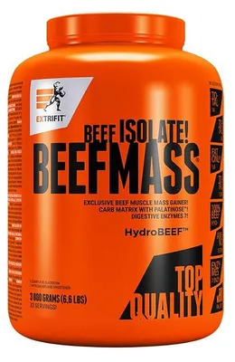 Image de Extrifit BeefMass, 3000 g, saveur vanille-caramel