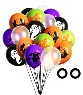 30 Halloween-Luftballons, 30 cm, 5 Stile, Partydekoration