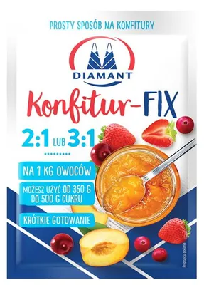 KONFITUR-FIX 25G ŚRODEK ŻELUJĄCY NA 1KG OWOCÓW DIAMANT