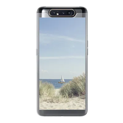 Produktbild von MuchoWow® Handyhülle Schutzhülle Hülle für Samsung Galaxy A80 Nordsee - Dünen - Boot Silikon Softcase Handy Hülle - Schutzdeckel