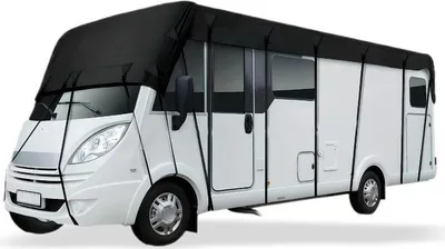 Obrázek produktu pro (7,5 m × 3 m) Střešní plachta na obytný vůz z tkaniny 210D Oxford, nepromokavá střešní plachta na karavan s vodním sloupcem 3000PA, ochrana proti UV záření a povětrnostním vlivům pro obytné vozy a přívěsy