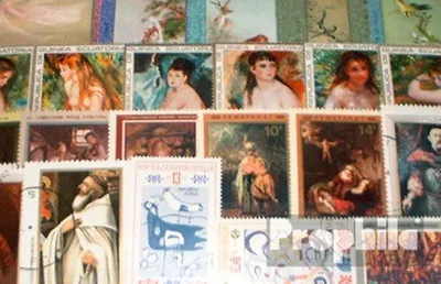Produktbild von Briefmarken Motive 300 verschiedene Gemälde Marken