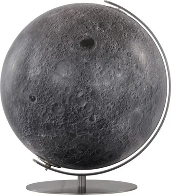 Produktbild von Columbus Leuchtglobus Mond D 40 cm Mond-Globus handkaschiert mit Edelstahl matt