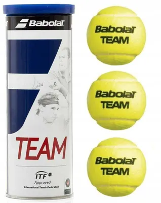 Produktbild von BABOLAT Team X 3 Tennisbälle 3er Dose gelb