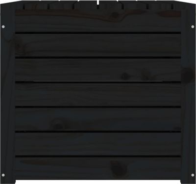 vidaXL Zahradní box černý 101x50,5x46,5 cm z masivního borovicového dřeva