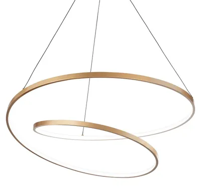 Immagine prodotto di Lampadario Collezione OZ LED 52W Luce Calda Ottone Altezza Regolabile Ideal Lux
