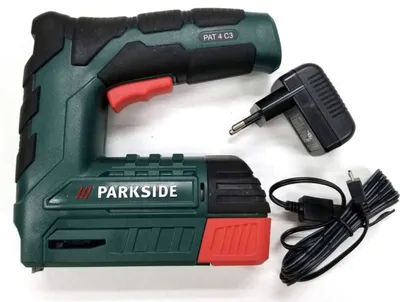 Produktbild von PARKSIDE Akku Tacker »PAT 4 D5«, 4 Volt, mit Klammern u. Nägeln