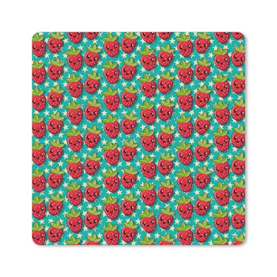 Produktbild von MuchoWow® Mauspad Mousepad Erdbeeren - Kinder - Obst - Vegan - Design 30x30 cm - Mousepads - Maus Mat - Pad - Mausunterlage - Gaming