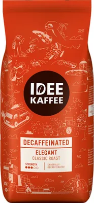 Produktbild von Idee Kaffee ELEGANT entkoffeiniert, 500g Bohnen