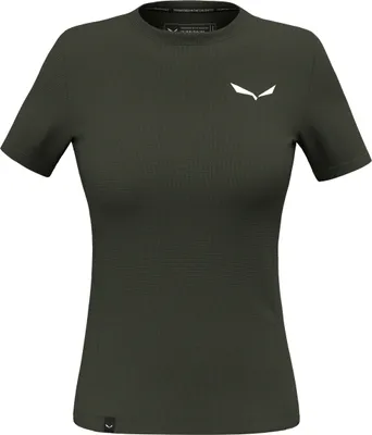 Image de T-shirt Puez Dry'Ton pour femmes - Salewa, couleur : vert olive foncé (5280), taille : 40
