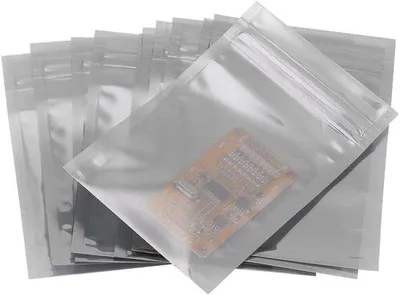 Produktbild von Elektronische Komponentenschutzbeutel - 100 Stück - Wasserfest und recycelbar - Transparent - 6,5 x...