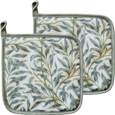 Immagine prodotto di Portapentole foglie d'ulivo stampa mediterranea verde 20x20 cm