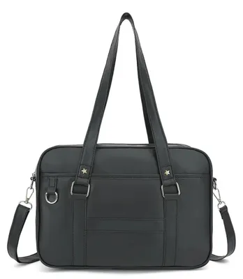 Produktbild von Schultertasche, Kunstleder, verstellbarer Riemen, schwarz