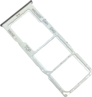 Produktbild von Dual Simkartenhalter und micro-SD Cad Fach für Samsung Galaxy M51, Original Ersatzteil, Weiss