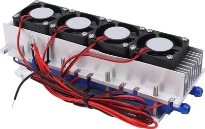 Produktbild von 12 V 4-čipový TEC1-12706 DIY termoelektrický chladič chladený vzduch chladiaca jednotka