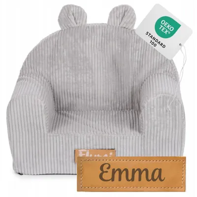 Produktbild von Flumi Kindersessel personalisiert mit Namen – Babysessel Kinderzimmer Spielzimmer – 56x42 cm