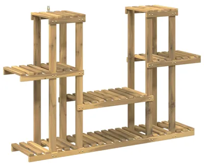 Produktbild von vidaXL Pflanzenständer Weiß 123 x 25 x 78,5 cm Massivholz Akazie