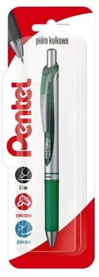 Produktbild von Kugelschreiber 0,7 mm EnerGel BL77 grün 1 Stück – PENTEL